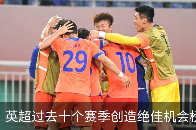 英超过去十个赛季创造绝佳机会榜：德布劳内、萨拉赫、B费前三